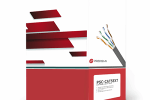 Bobina de cable de UTP de 4 pares Cat5e de 305 m (1000 ft), 100% Cobre, LDPE Resistente a rayos UV, Color Negro, 24 AWG, Uso en Exterior,  Para Aplicaciones de Voz, Datos y Video