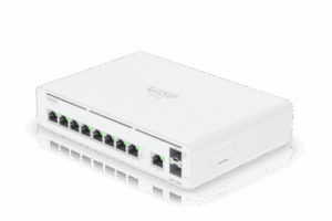 Consola UISP de Ubiquiti / Gateway y Switch de Red Gigabit / Controlador con Plataforma UISP para gestión remota de WISP (airMAX, airFiber, uFiber, LTU, edgeMAX, airCube) / 128 GB SSD / (1) WAN 1GbE / (1) WAN SFP+10G / (8) puertos LAN GbE RJ45