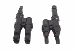 Conector  MC-4 Doble para Módulos Fotovoltaicos. Tipo 2T