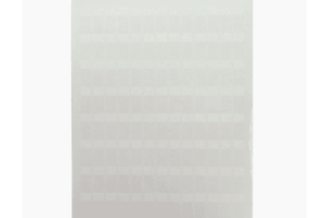 Hojas con 1000 Etiquetas Poliofina para Impresora Láser/Inyección de Tinta, Ancho 96.3mm x Alto 7.6mm, Color Blanco