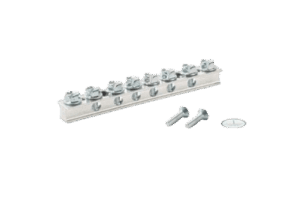 Barra de conexión a tierra universal UGB2/0-414-6 de 6 puertos.