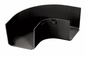 Ángulo Recto a 90º Horizontal, Para Canaletas FiberRunner™ 4X4, Color Negro