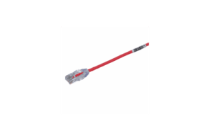 Cable de Parcheo TX6, UTP Cat6, Diámetro Reducido (28AWG), Color Rojo, 0.5 m