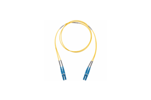 Jumper de Fibra Optica Monomodo 9/125 OS2, LC-LC Duplex, LSZH (Cero Halógenos), Color Amarillo, 1 Metro