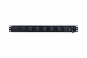 PDU Básico de Montaje en Rack, Con 10 Salidas NEMA 5-15R y Protección Contra Sobretensiones,  Enchufe de Entrada NEMA 5-15P, de 19in, 1UR, 15 Amp, 120 Vca