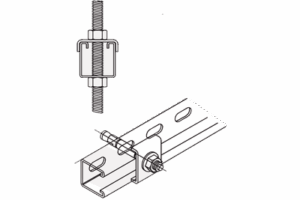 Tope Unicanal  "U" para Tornillo de  3/8" ( 9.5 mm ).