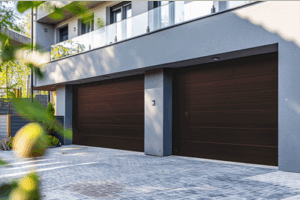 Puerta de Garage D / Alta calidad / 18x9 pies / 1 3/4" Aislante Termico / Estilo Americana / Imitacion Madera / BLACK WALNUT .
