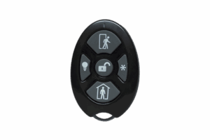 ALULA - Control Remoto de Seguridad Cinco Botones / Compatible con Automatización del Hogar / Encriptación Inalámbrica / Indicador de Batería Baja