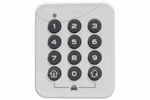 ALULA - PINPad Estación de Armado Local / Alimentación por Batería / Instalación Sin Herramientas / Desarmado seguro de 4 a 10 dígitos / Armado de 1 Botón