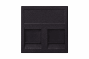 Módulo Color Grafito con 2 Espacios para Jacks Keystone / (KB76/14)