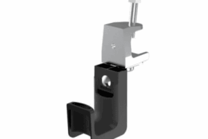 Sujetador STRONGHOLD tipo J (J-Hook), Con Abrazadera de Tornillo para Montaje, Hasta 8 Cables Cat6, Nylon 6.6, Color Negro, 1 pieza