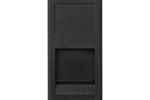 Medio Módulo Color Grafito con 1 Espacio para Jack Keystone / (KA76/14)