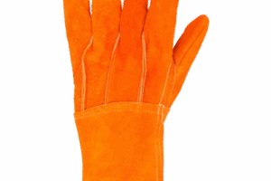 Guantes de Carnaza Largo/ Refuerzo en Palma / Resistente a Abrasión y Temperaturas Moderadas.