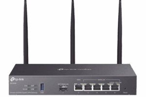 Router Omada VPN / SDN Multi-WAN Gigabit / 1 Puerto WAN SFP Gigabit / 1 Puerto WAN RJ45 Gigabit / 2 Puertos LAN RJ45 Gigabit / 2 Puertos Configurables LAN/WAN / 150,000 Sesiones Concurrentes / Administración Centralizada Omada o Stand-Alone