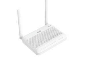 ONU GPON WiFi 2.4/5 GHz MIMO 2x2, 4 puertos Gigabit + 1 POTS + USB, conector SC/UPC