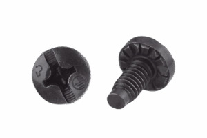 Tornillo de Unión a Tierra Con Formación de Rosca, #12-24 x 1/2, Color Negro, Bolsa de 100 Piezas