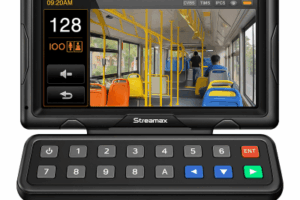 Panel de control dáctilar multifuncional con monitor de 7" para MDVR móvil Streamax