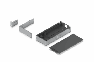 Kit para instalar en rack switches USW-PRO-MAX-16-POE o USW-PRO-MAX-16, 1UR, con base para fuente de alimentación y cable