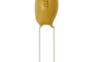 Capacitor de Tantalio de 2200nF , Emplomado sólido de 25 Vcc