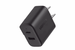 Cargador Rápido de 2 Puertos 20W Negro