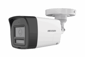 [Audio Bidireccional + Dual Light + ColorVu] Bala TURBOHD 4K (8 Megapixel) / Lente 2.8 mm / 30 mts IR EXIR + 20 mts Luz Blanca / Micrófono y Bocina Integrado / Exterior IP67 / Metal / dWDR