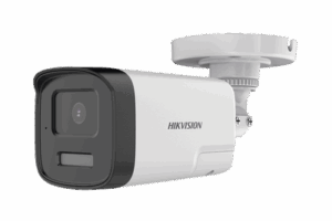 [Audio Bidireccional + Dual Light + ColorVu] Bala TURBOHD 4K (8 Megapixel) / Lente 2.8 mm / 40 mts IR EXIR + 40 mts Luz Blanca / Micrófono y Bocina Integrado / Exterior IP67 / Metal / dWDR