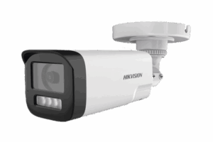 [Audio Bidireccional + Dual Light + ColorVu] Bala TURBOHD 4K (8 Megapixel) / Lente 3.6 mm / 80 mts IR EXIR + 80 mts Luz Blanca / Micrófono y Bocina Integrado / Exterior IP67 / Metal / dWDR