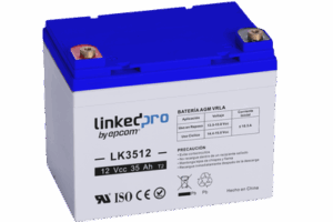 Batería 12 V / 35 Ah / UL / Tecnología AGM / Vida útil promedio de 5 años / Para uso en equipo electrónico, Alarmas de Intrusión / Incendio / Control de acceso / Video Vigilancia / Terminales T1