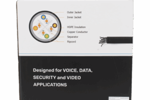 Bobina de Cable UTP 305 m, Cat6 Con DOBLE FORRO, para Exterior, CLIMAS EXTREMOS, Color Negro