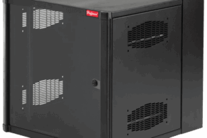 Gabinete AccessPlus de Montaje en Pared de 19in, Rieles Numerados y Roscados #10-32, Puerta con Ventana de Seguridad, 600 mm de Ancho, 762 mm de Profundidad, 26 UR, Color Negro