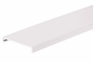 Tapa para Canaleta Ranurada, de 57.2 mm de Ancho, 1828.8 mm de Largo, Color Blanco