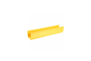 Canaleta FiberRunner™ 4X4, de PVC Rígido, Color Amarillo, 3 m de Largo