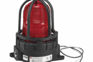 Luz de advertencia LED color Rojo para ubicaciones peligrosas, montaje para superficies, 120/240Vca,