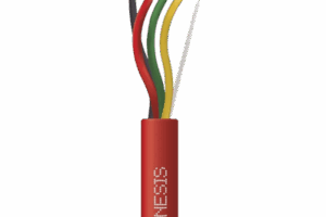 Carrete de Alambre 305 Metros / 4 x 16 AWG / Riser / Color Rojo / Tipo FPLR, CL3R, (UL) FT4 / Para Aplicaciones  en Sistemas de Detección de Incendio y Sistemas de Evacuación.