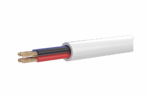 Bobina de 100 Metros de Cable Multifilar / CCA / 4 x 22 AWG / Color Blanco / PVC / CCAM / Uso en Interior / Aplicaciones en Alarmas - Automatización