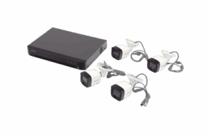 [Dual Light] Kit TurboHD 3K (5 Megapixel) / DVR 4 Canales / 4 Cámaras bala Dual Light / Micrófono Integrado / Accesorios de Interconexión / Fuente de Poder