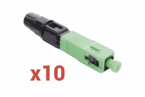 Conector Mecánico de Instalación en Campo, Monomodo FC/APC, Pre-pulido, Re-terminable (Paquete con 10 conectores)