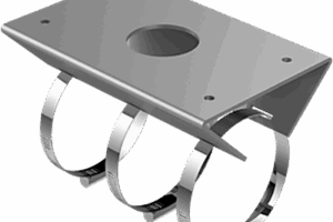 Montaje de Poste  para Exterior / Compatible con PTZ HIKVISION / epcom / HiLook