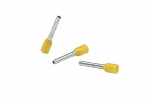 Ferrúl de cobre DIN Gris para Cable 18 AWG. Paquete de 500 Piezas