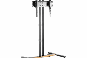 Soporte Móvil para Pantalla | Compatibilidad VESA 200x200 hasta  600x400 / Ruedas con Frenos / Ajuste de Altura y Ángulo / Soporte para TV de hasta 55 Pulgadas / Capacidad de Peso 35 kg