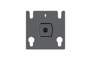 Accesorio - Placa Adaptadora para Panel LED 20 x 20.5 mm | Dimensiones 64 x 64 x 2 mm | Diámetro de Orificio Ø10.3 mm | Separación de Orificios 40 mm.