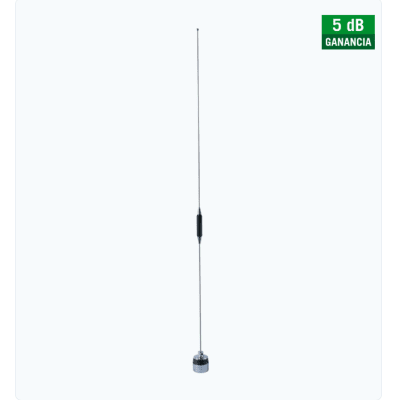 Antena Movil UHF 450-470 MHz con Ganancia de 5.0 dBi