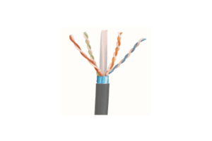 Bobina de Cable Blindado F/UTP de 4 Pares, Cat6A, Soporte de Aplicaciones 10GBase-T, LSZH (Libre de Gases Tóxicos), Color Gris, 305m