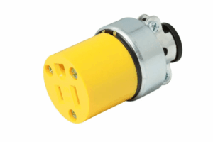 Contacto Blindado Aterrizado / 15 A 125 V / 50/60 Hz / ABS/ Metal / Color Amarillo.