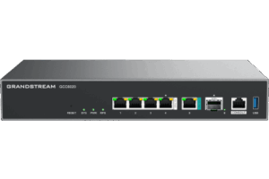 Dispositivo de Convergencia de Redes GCC6020 / Router VPN / Firewall de Próxima Generación / IP PBX / Switch de Red / 4 Puertos Gigabit Ethernet / 1 Puerto SFP+ 10 Gigabit / 1 Puerto 2.5 Gigabit / Administración en la Nube GDMS / Mont