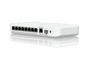 USW Flex 2.5G PoE Switch de 8 Puertos 2.5GbE PoE++, con un Puerto de Enlace Ascendente Combinado RJ45/SFP+ de 10 GbE (No incluye Adaptador ca/cc)