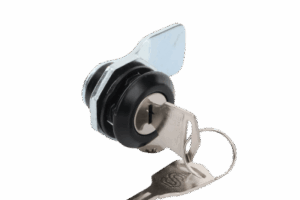 Cerradura con Paleta Metálica con 2 llaves para Gabinetes de Acero.