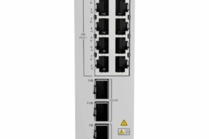 Switch Industrial eKit / 8 Puertos PoE+ Gigabit + 2 SFP + 2 SFP+ / Montaje en Riel DIN / Fuente Redundante 1+1 : 54 a 57 VCD / Libre de licenciamiento / Gestión gratuita desde la Nube / Presupuesto PoE 220 W