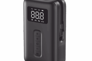 Inflador de Neumáticos | Compresor de Aire Portátil |  Bomba de Aire de 150 PSI | Flujo de Aire de 15L/Min | Con Batería Integrada | Cuenta con Luz LED | Ideal para coches, bicicletas, pelotas de motocicleta.