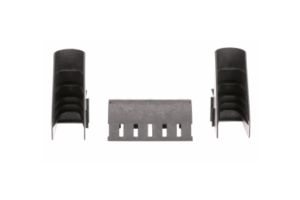 Kit de Bajada de Cables Para Charola Tipo Escalerilla, Con Control de Radio de Curvatura, Fabricado en Nylon 6.6, Color Negro